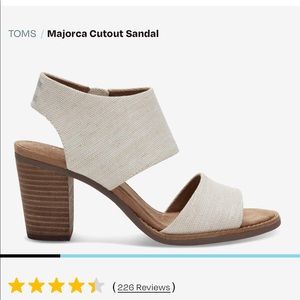 Toms Majorca Cut Out Sandal Size 6.5